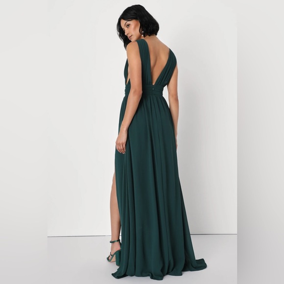 Lulus Heavenly Hues Forest Green Maxi Dress - Picture 3 of 4